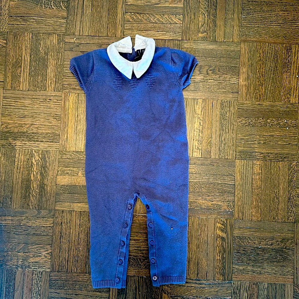 Janie and Jack collared sweater one-piece 12-18 mon